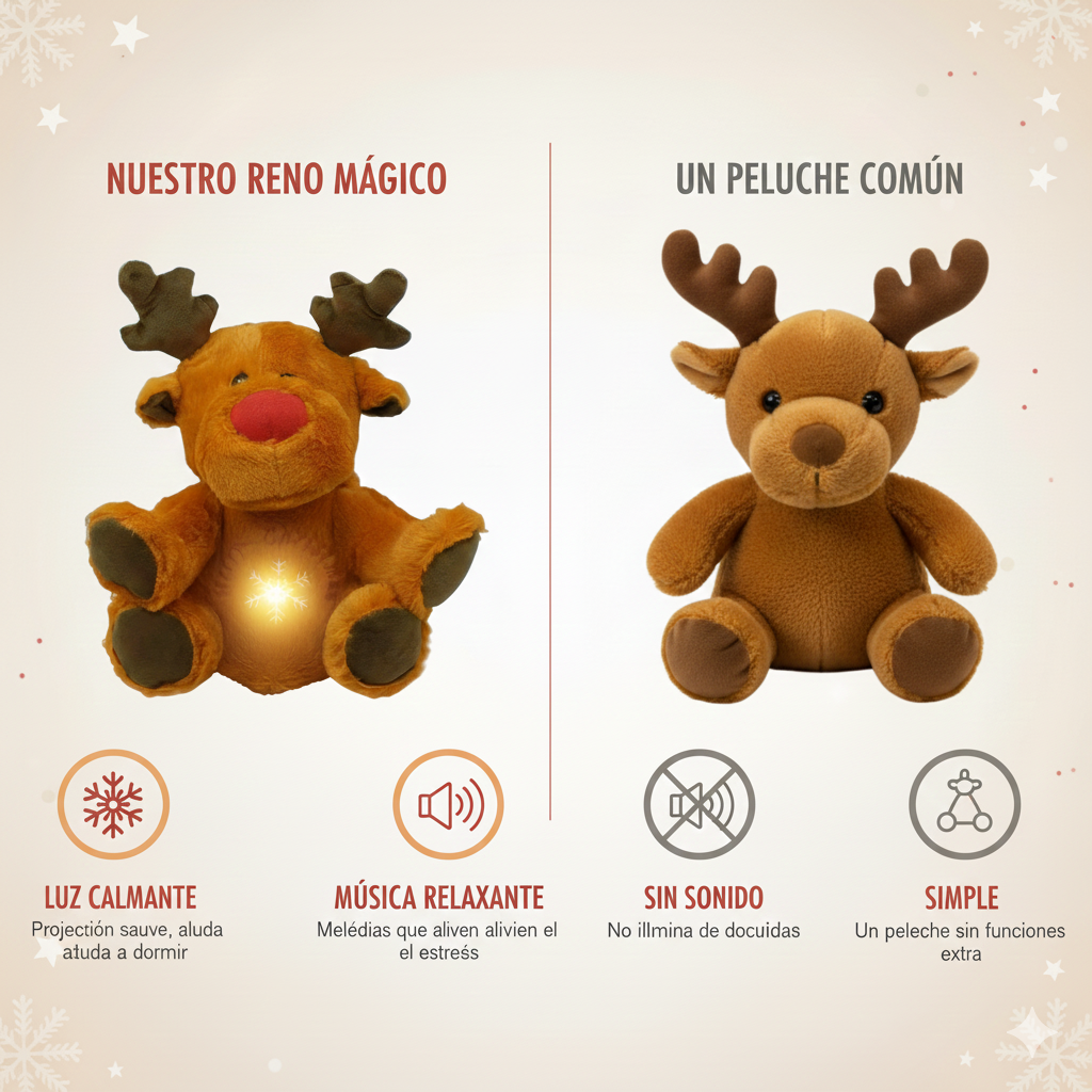 Peluche Relajante Reno Ayuda a dormir